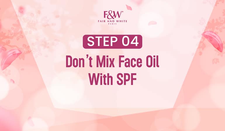 face oil before or after sunscreen