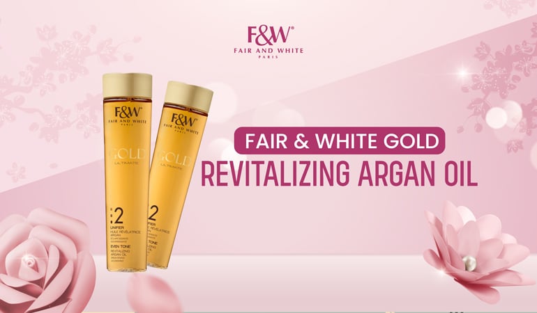Fair and white gold argan oil